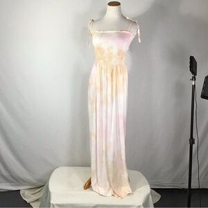 Kiwi and punch strapless maxi dress Tie-dyed NWT